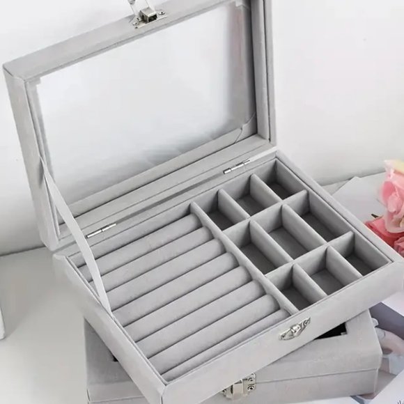 Jewelry - Grey Jewelry Storage Box